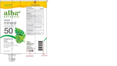 Label (Alba Spf50 Sheermineral)